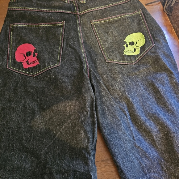 Vinrage high class society skull hean shorts size 34 - Picture 4 of 6